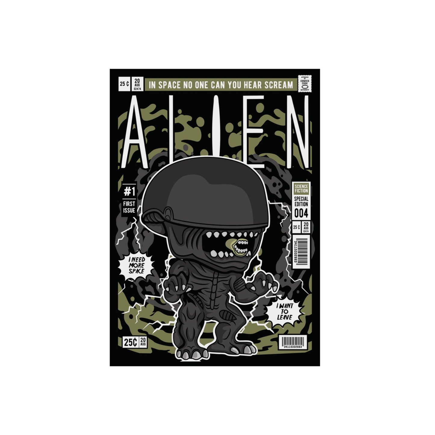 Alien Metal Poster