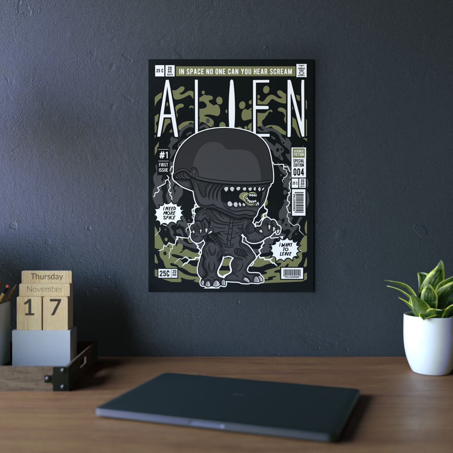 Alien Metal Poster