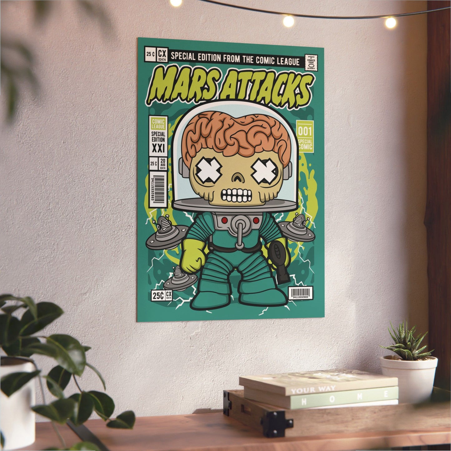 Mars Attack Metal Poster