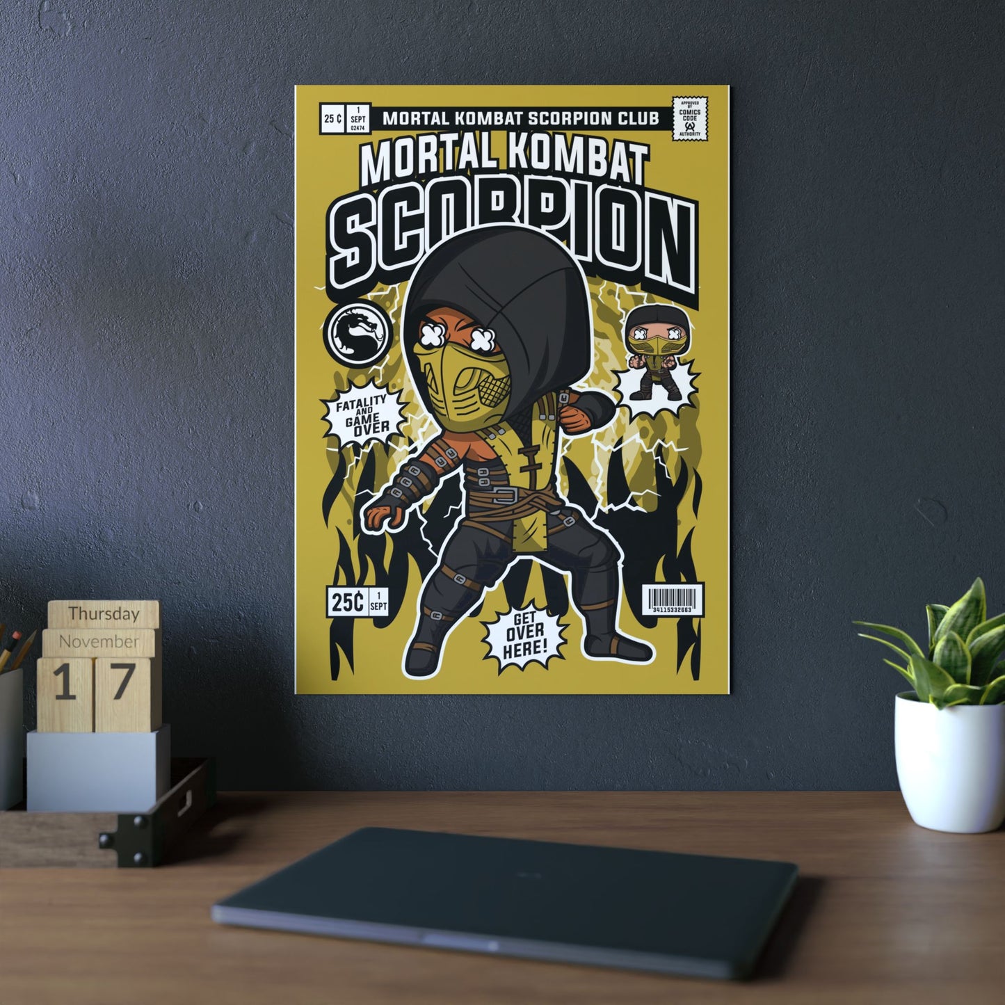 Scorpion Metal Poster