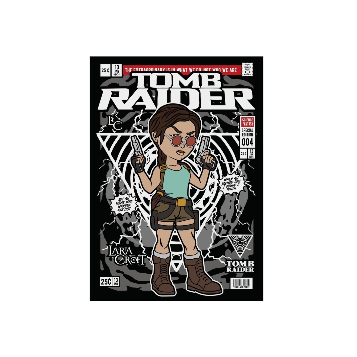 Tomb Raider Metal Poster