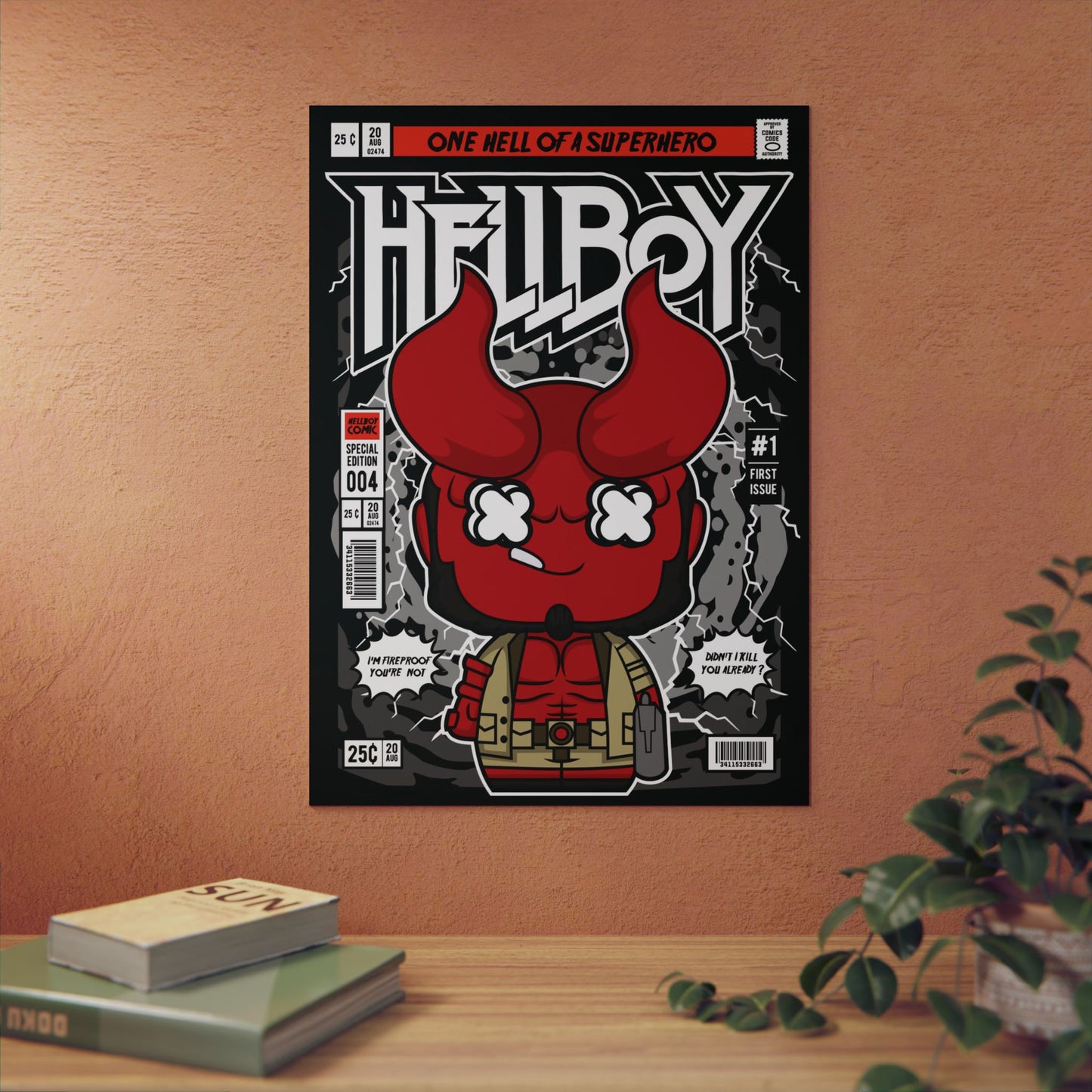 Hell Boy Metal Poster