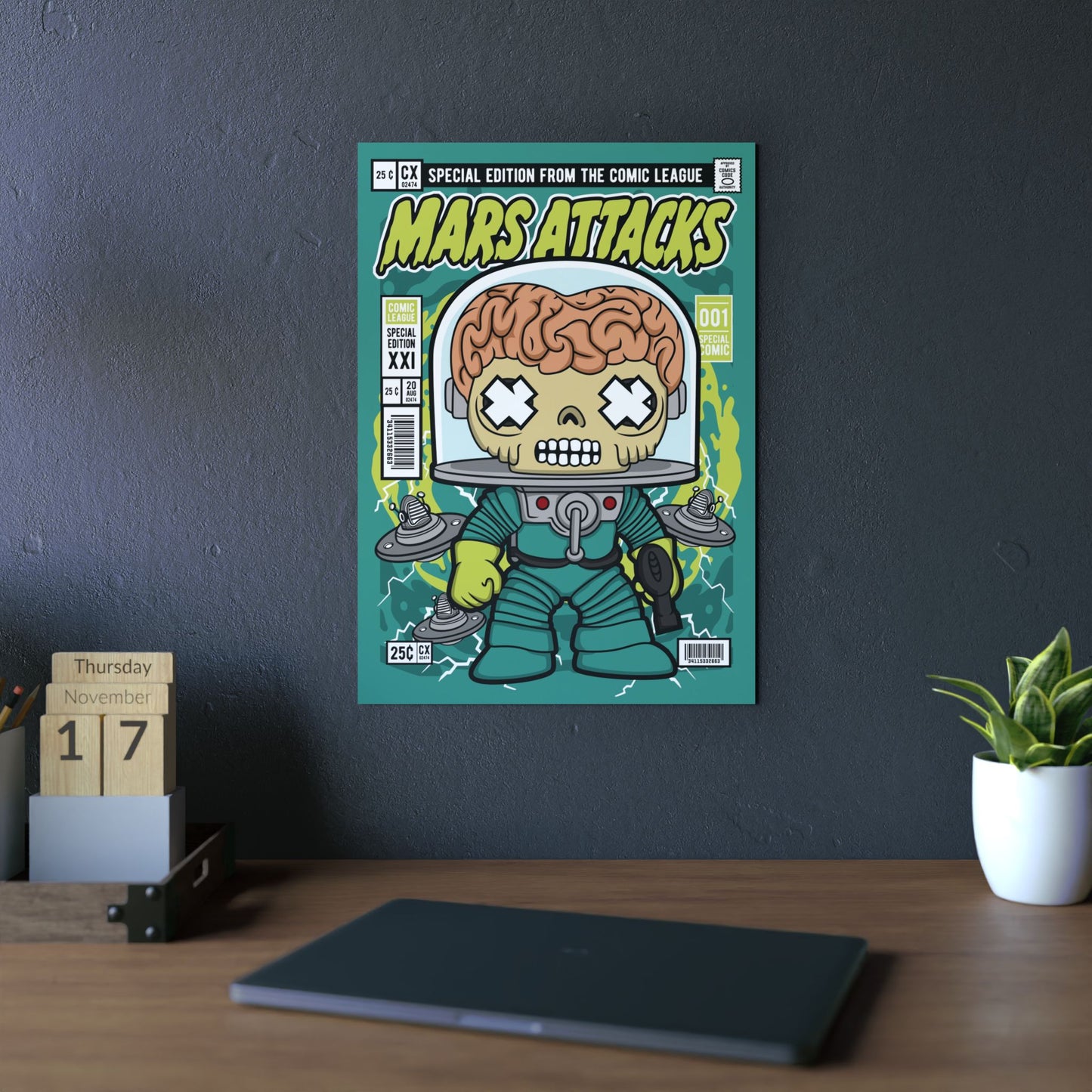 Mars Attack Metal Poster