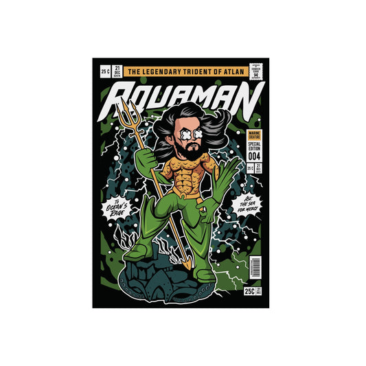 Aqua Man Metal Poster