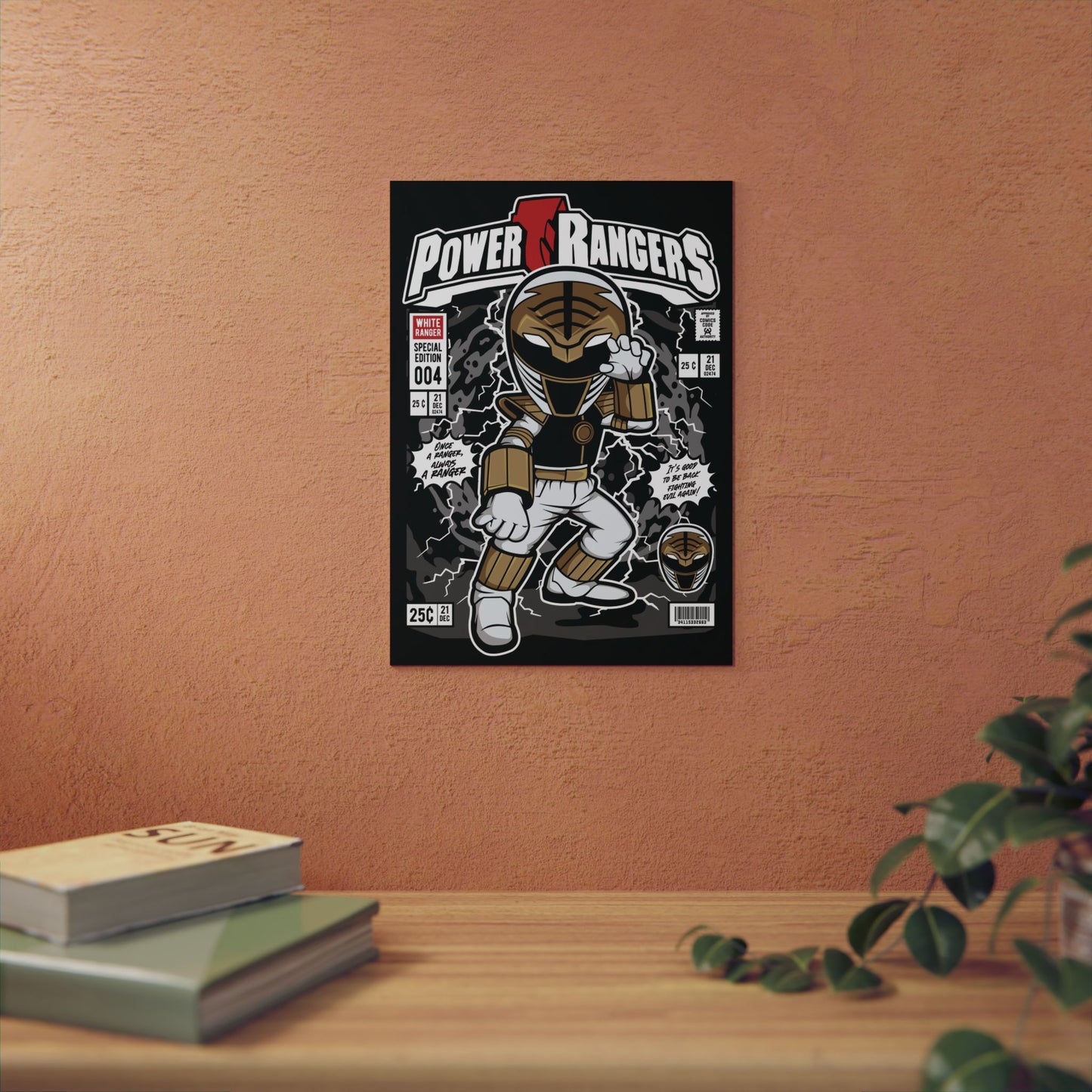 White Ranger Metal Poster