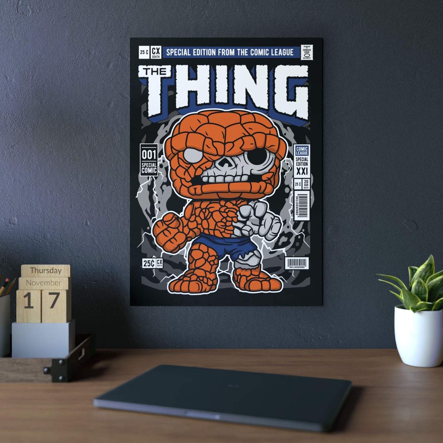 The Thing - Zombie Metal Poster