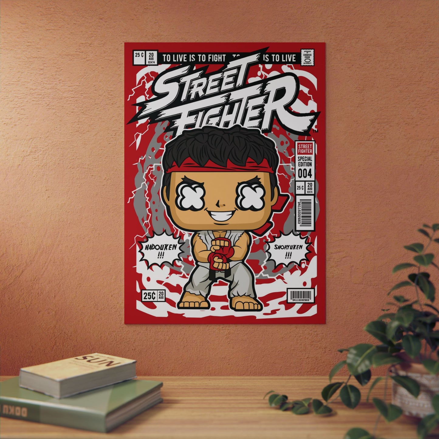 Ryu Metal Poster