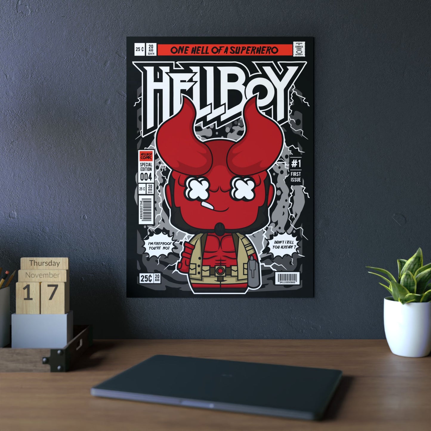 Hell Boy Metal Poster