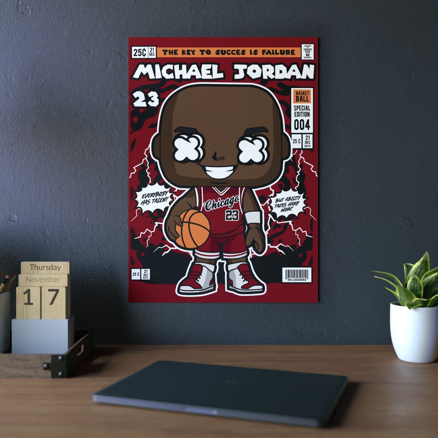 Michael Jordan Metal Poster