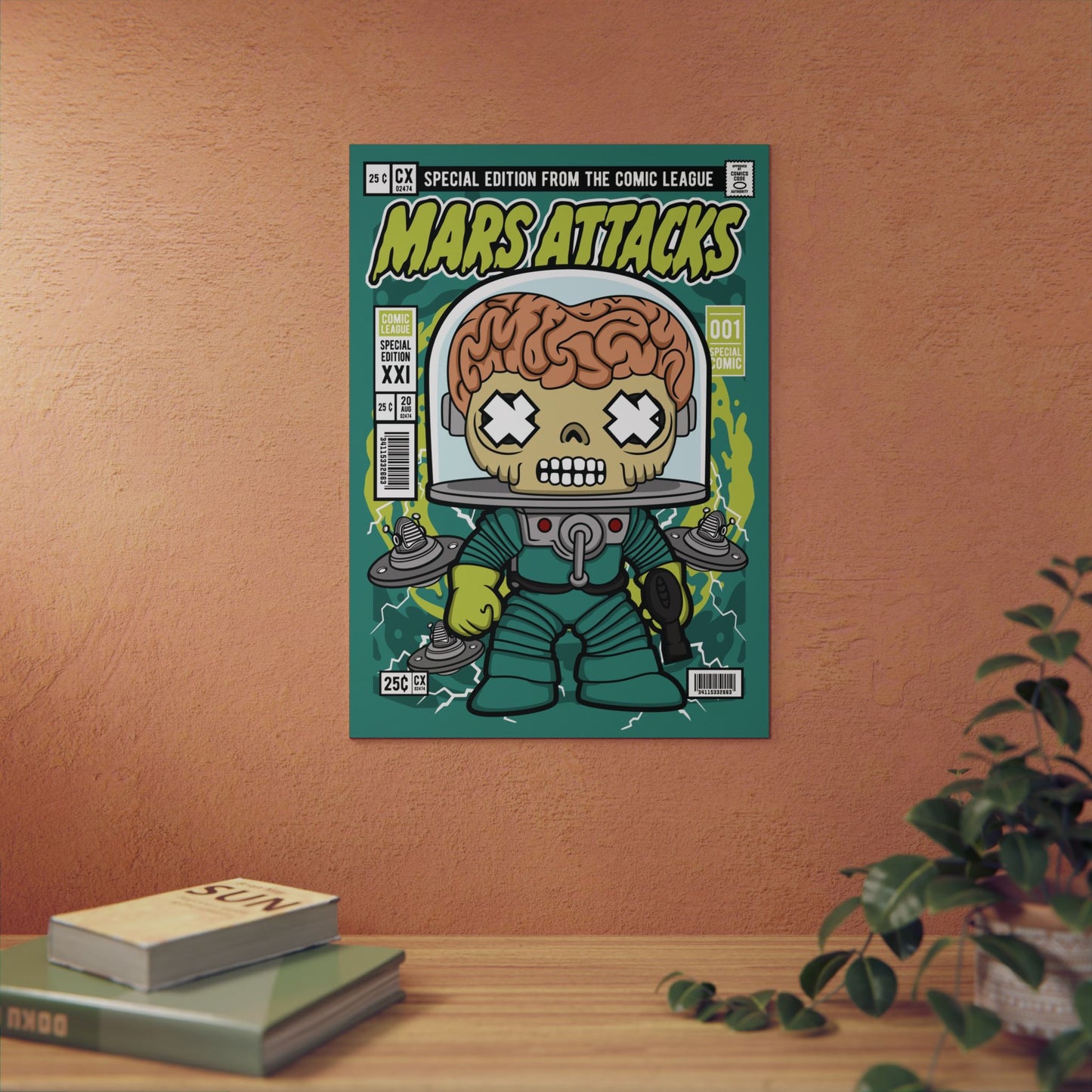 Mars Attack Metal Poster
