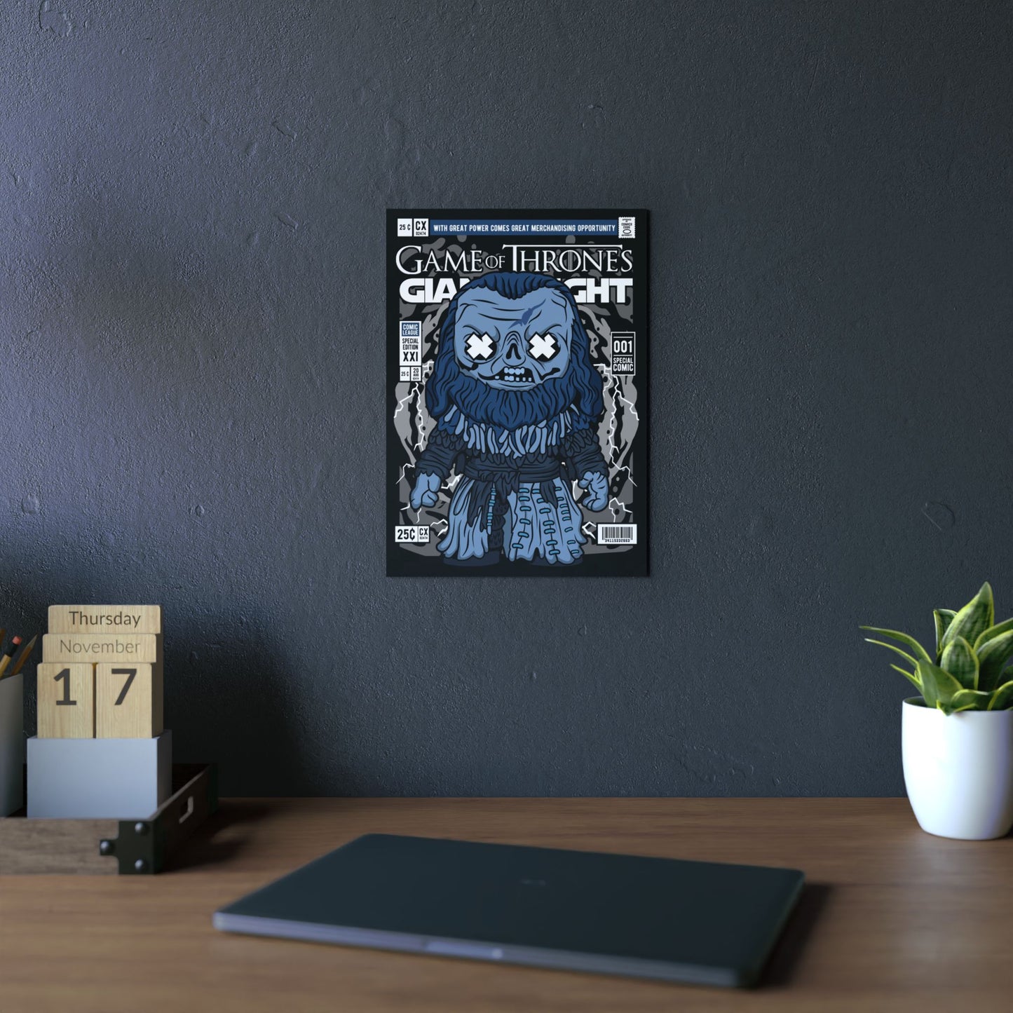 Giant White Metal Poster