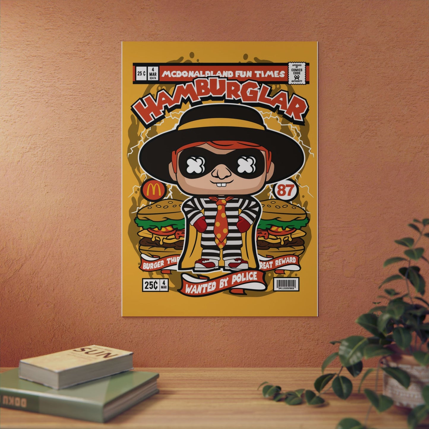 Hamburglar Metal Poster
