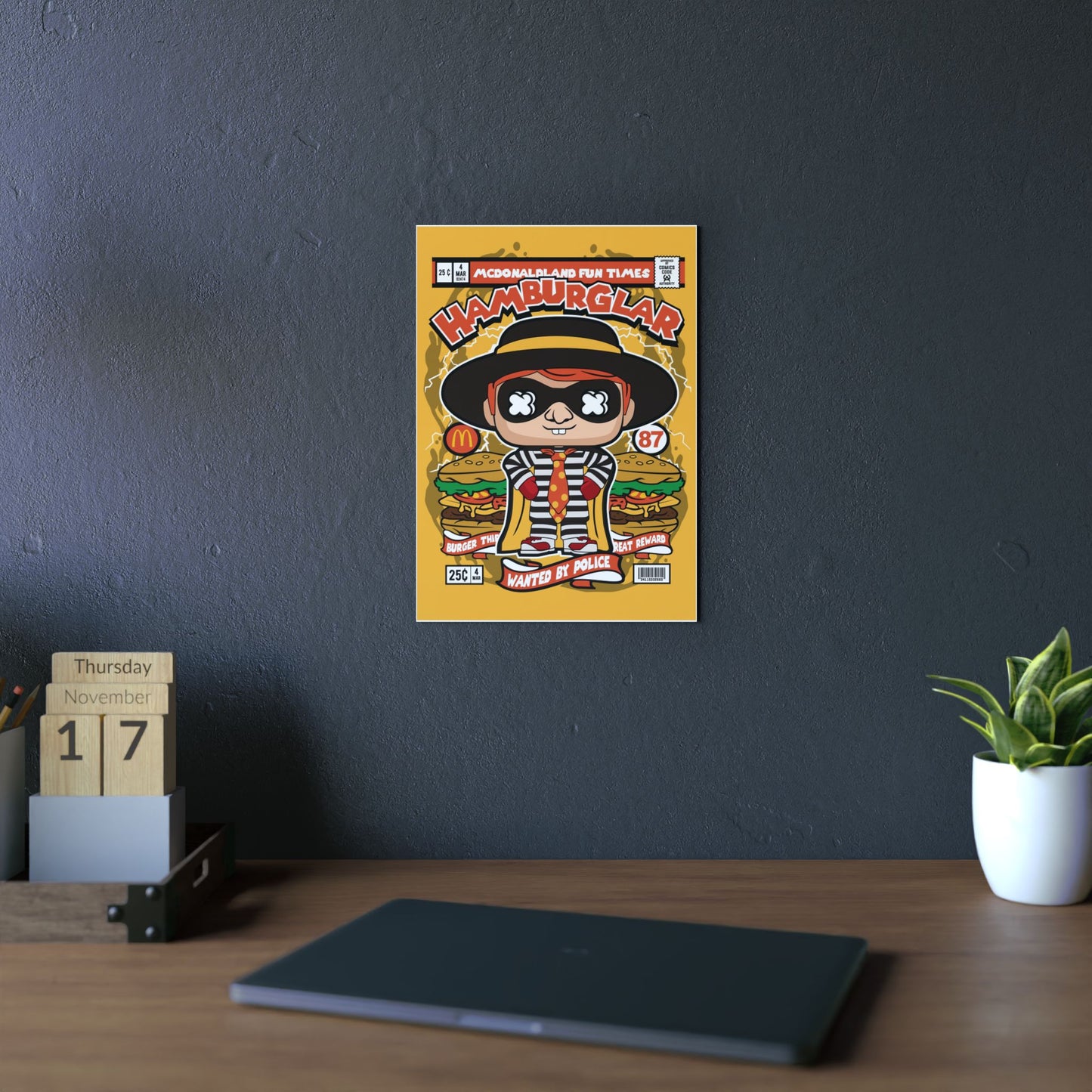 Hamburglar Metal Poster