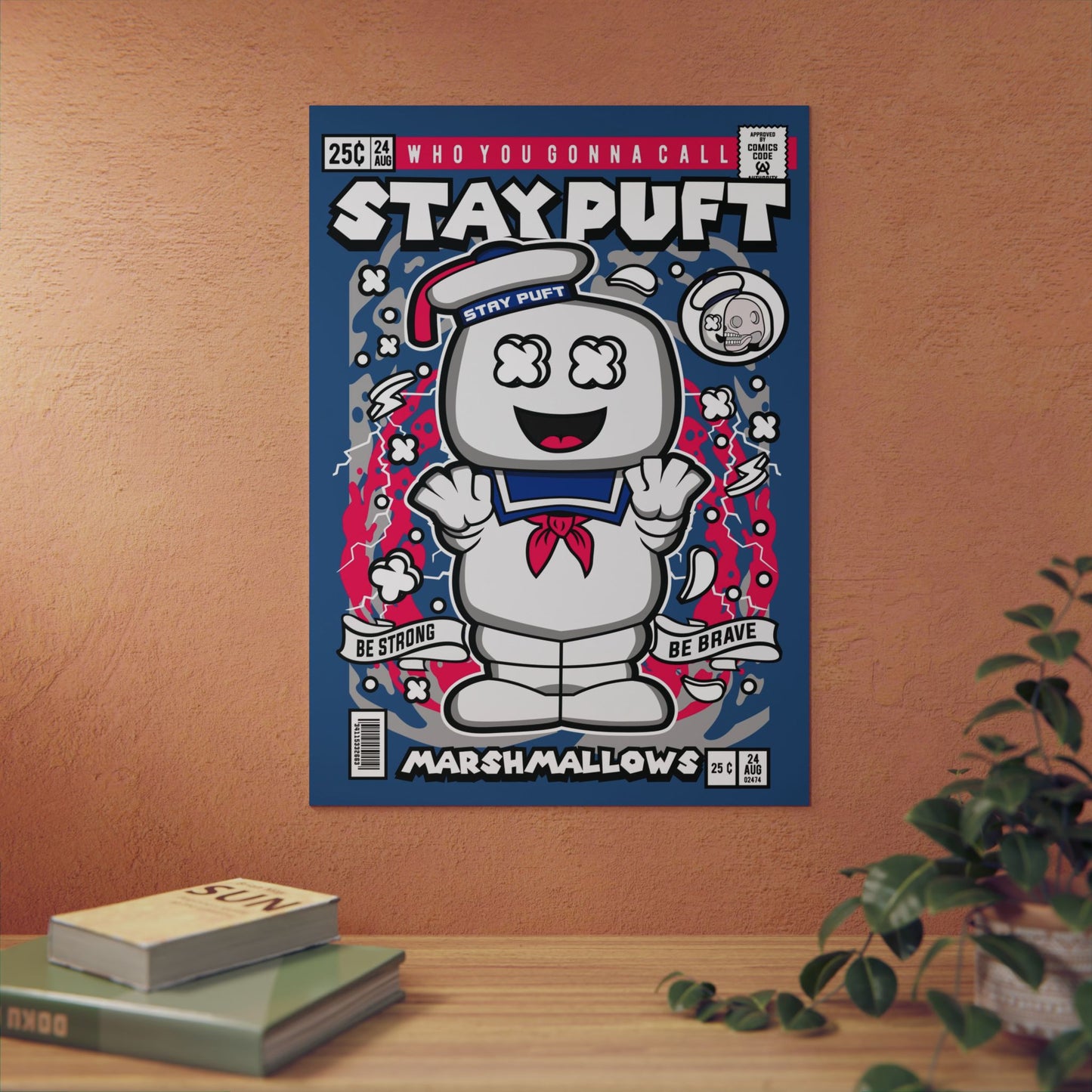 Marshmellow Man Metal Poster
