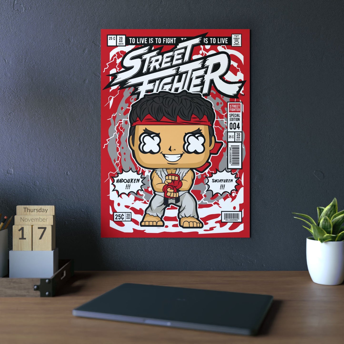 Ryu Metal Poster