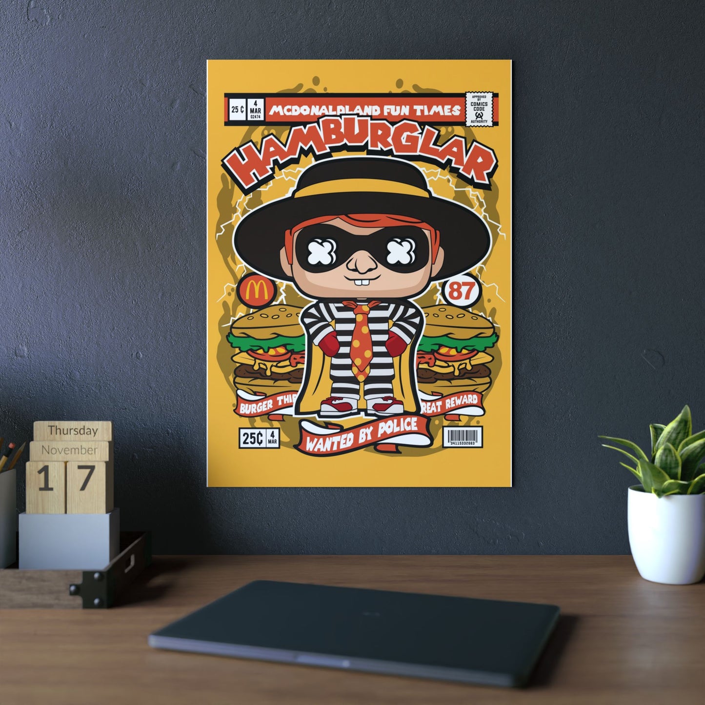 Hamburglar Metal Poster