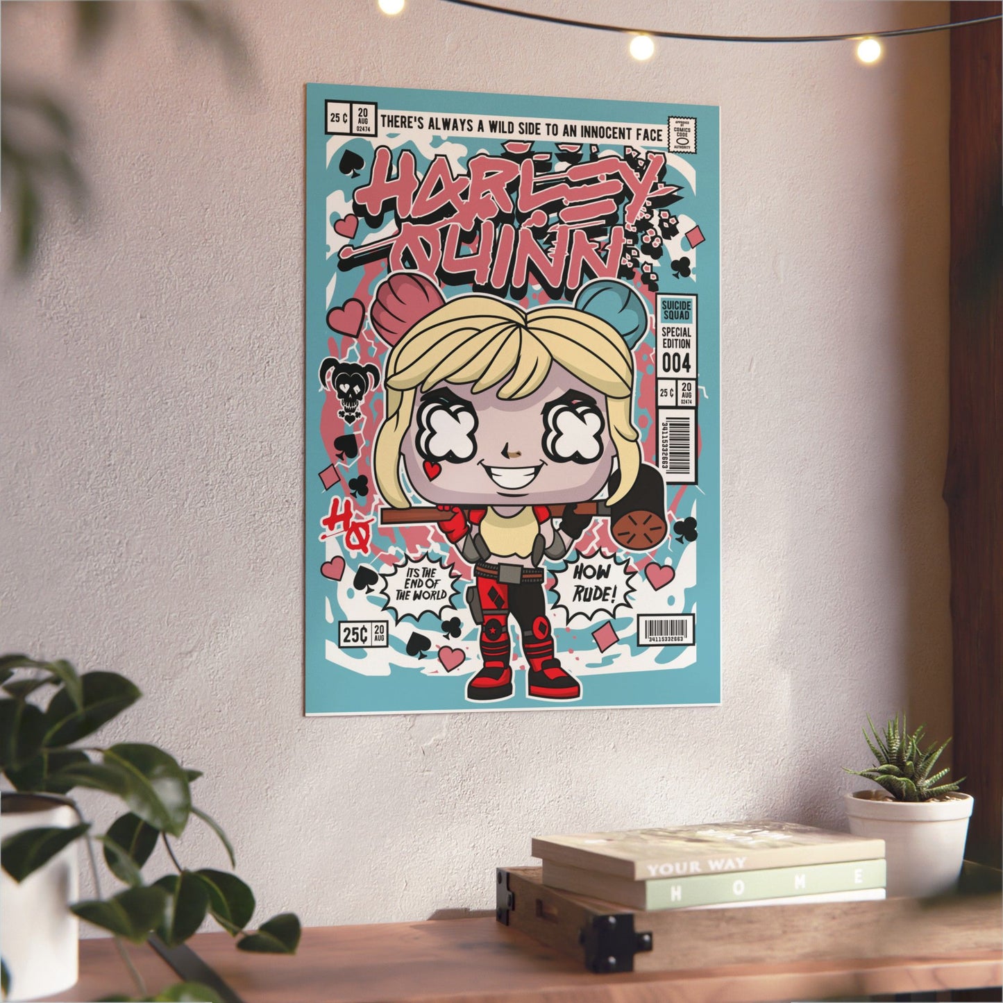 Harley Quinn Metal Poster