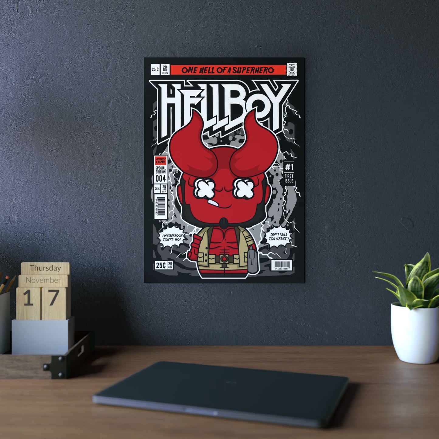 Hell Boy Metal Poster