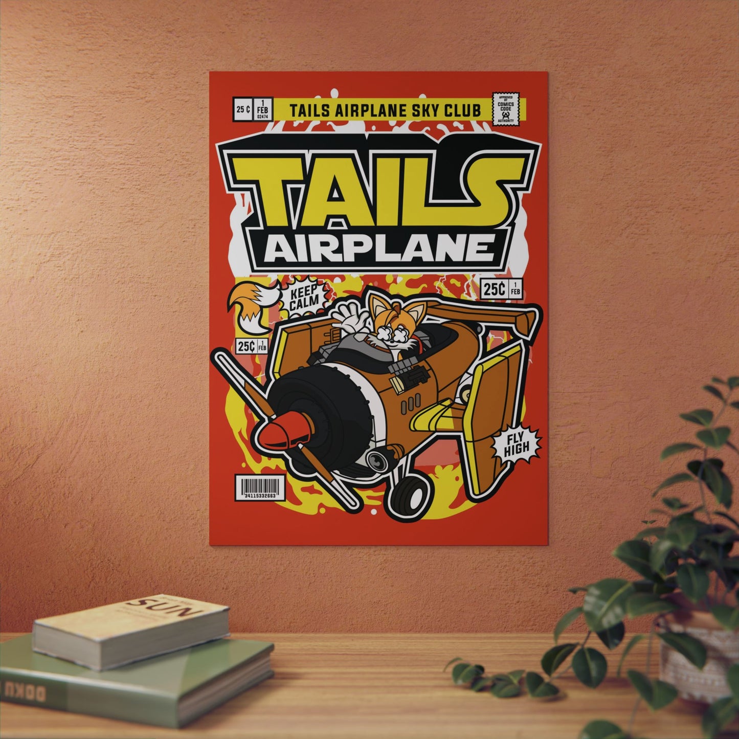 Tails Airplane Metal Poster