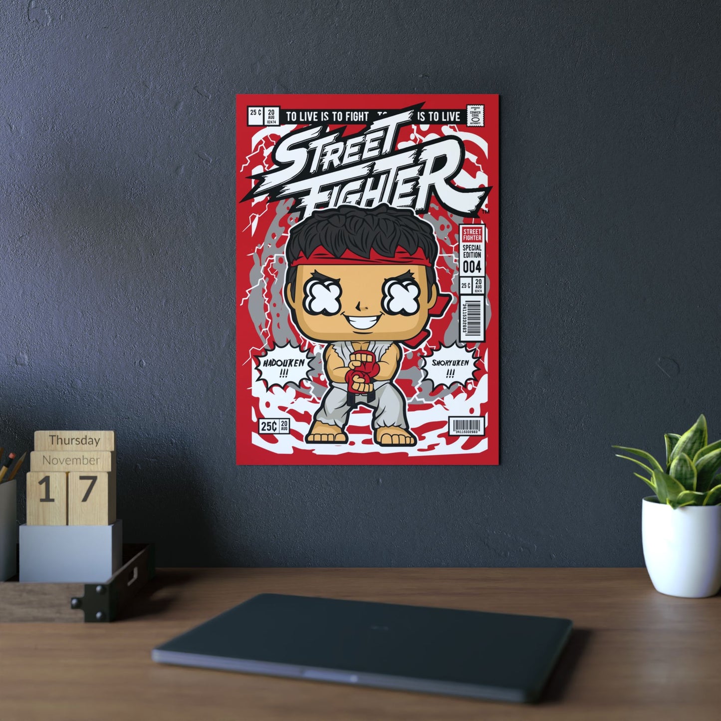 Ryu Metal Poster