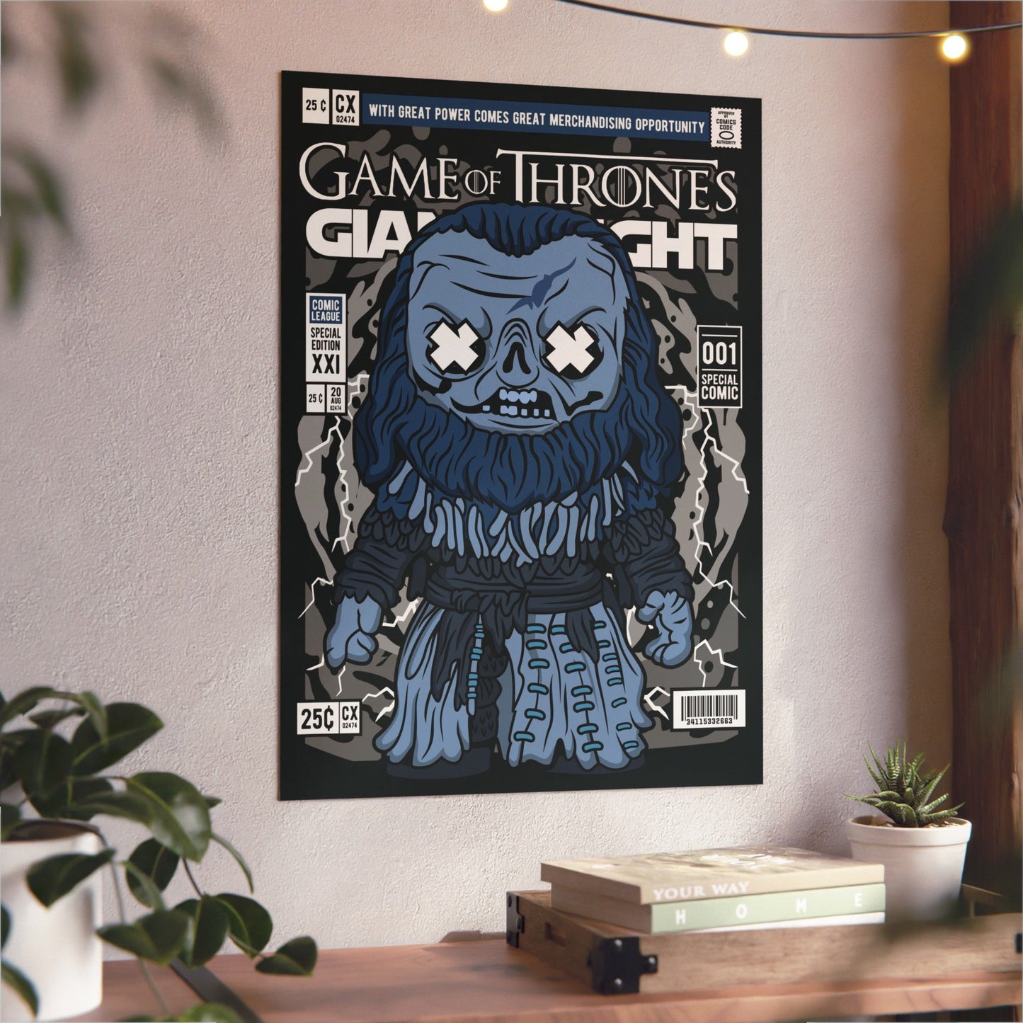 Giant White Metal Poster