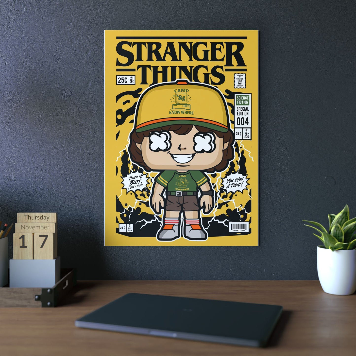Dustin Stranger Things Metal Poster