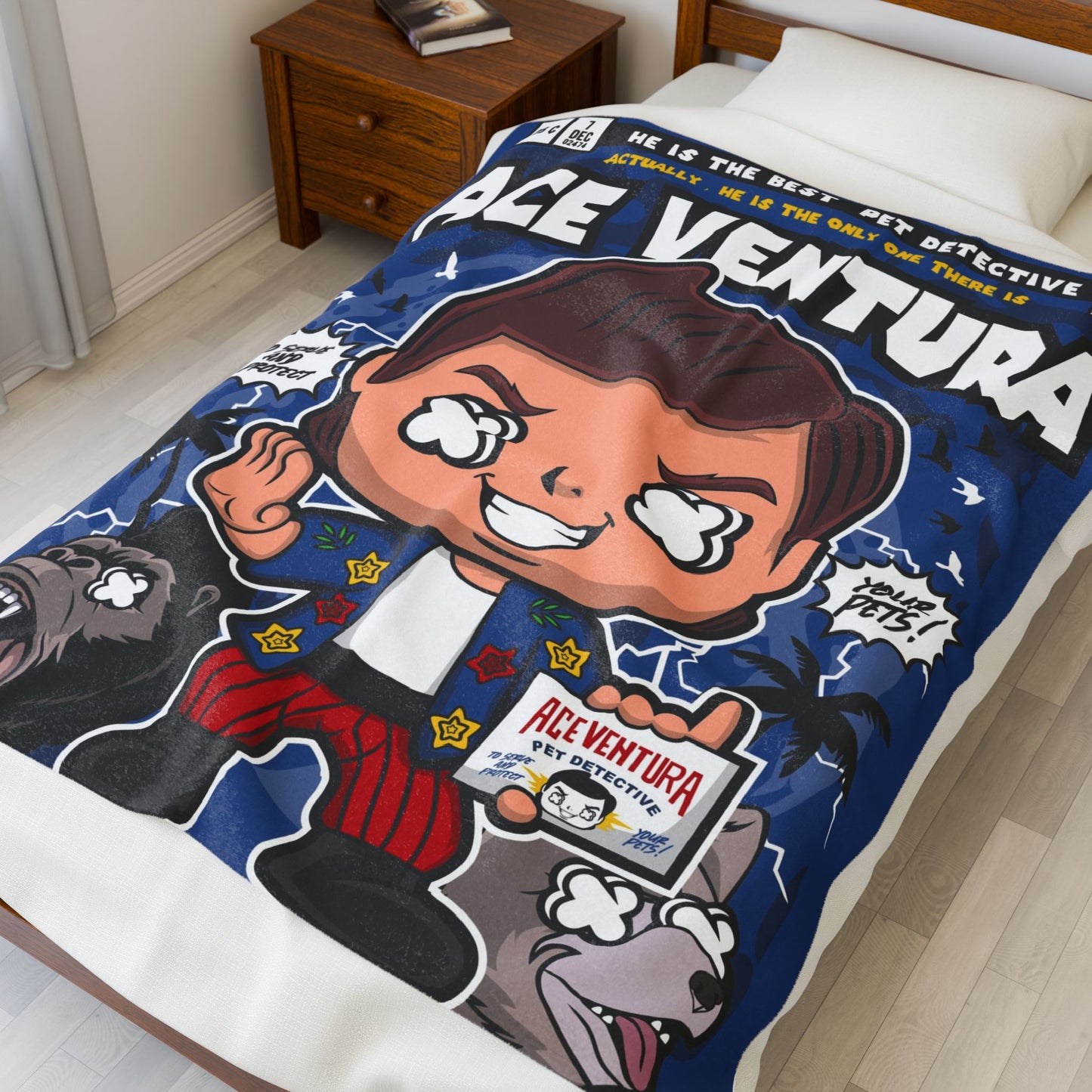 Ace Ventura Plush Blanket