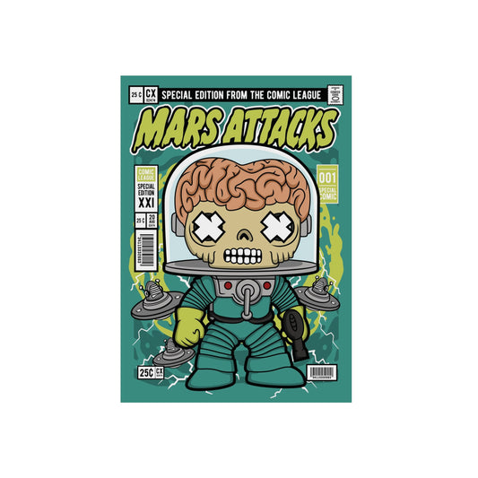 Mars Attack Metal Poster
