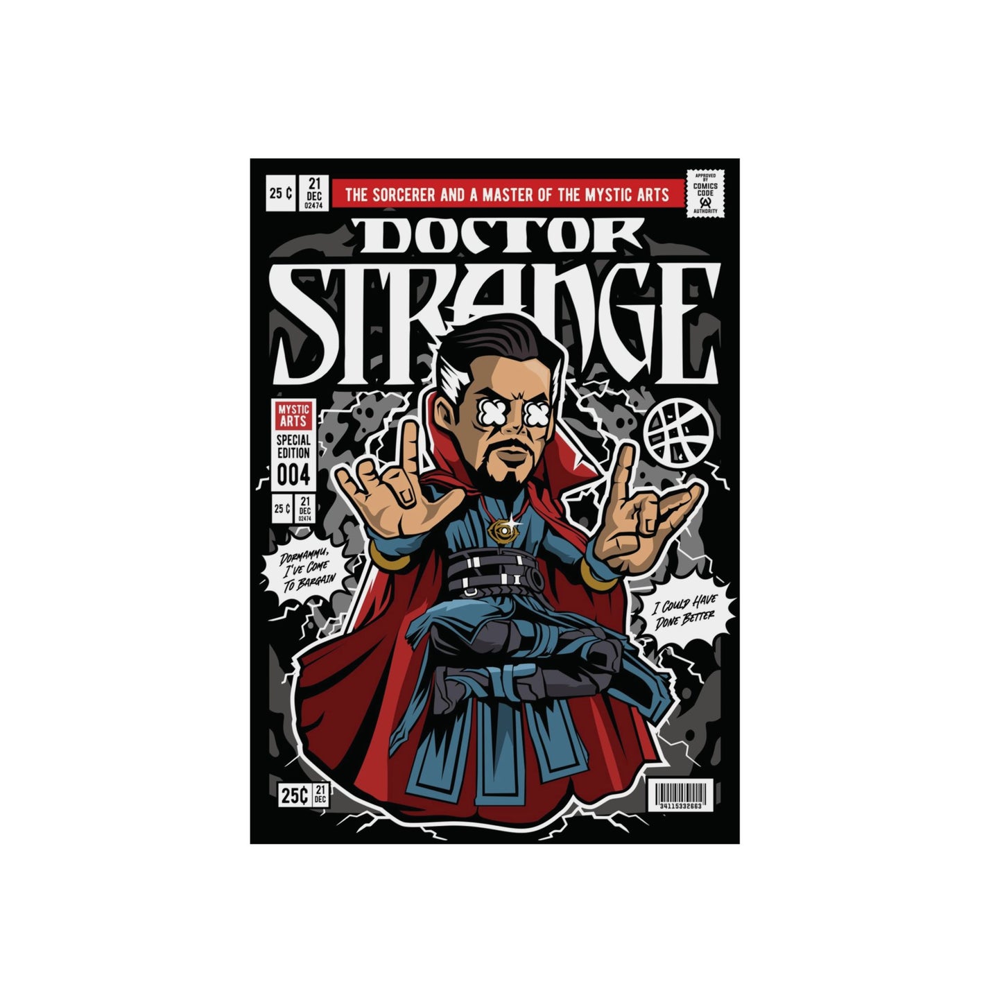 Dr Strange Metal Poster