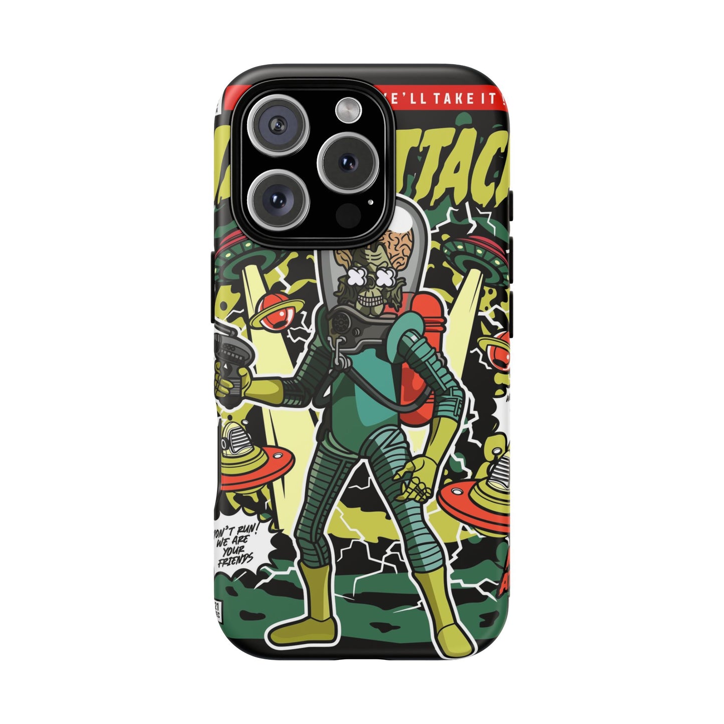 Mars Attack Comic Phone Case