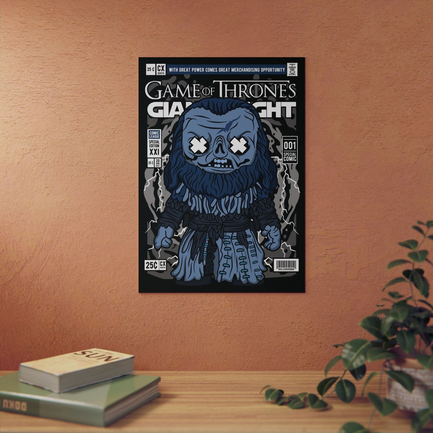 Giant White Metal Poster