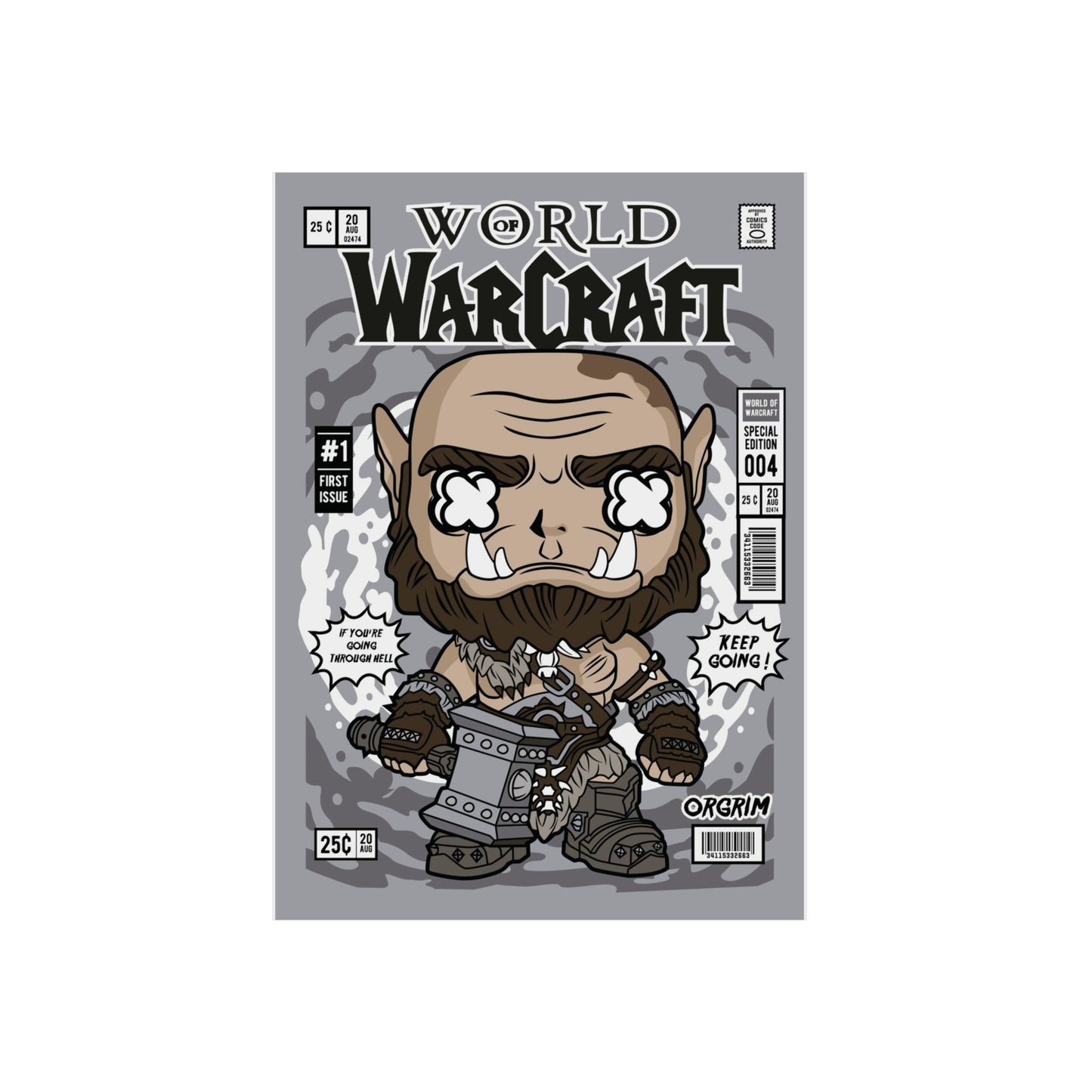 WoW Orc Metal Poster