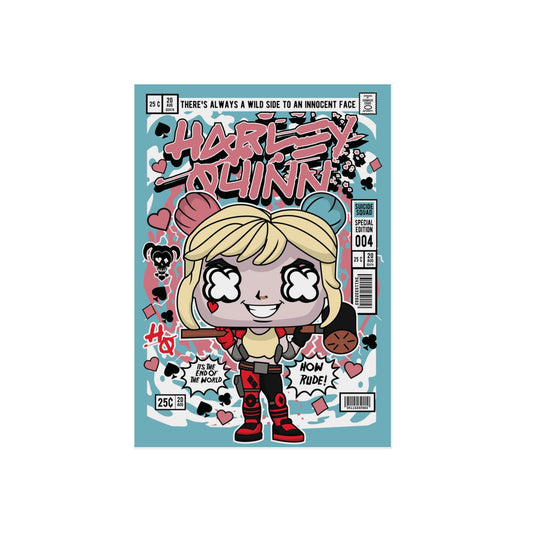 Harley Quinn Metal Poster