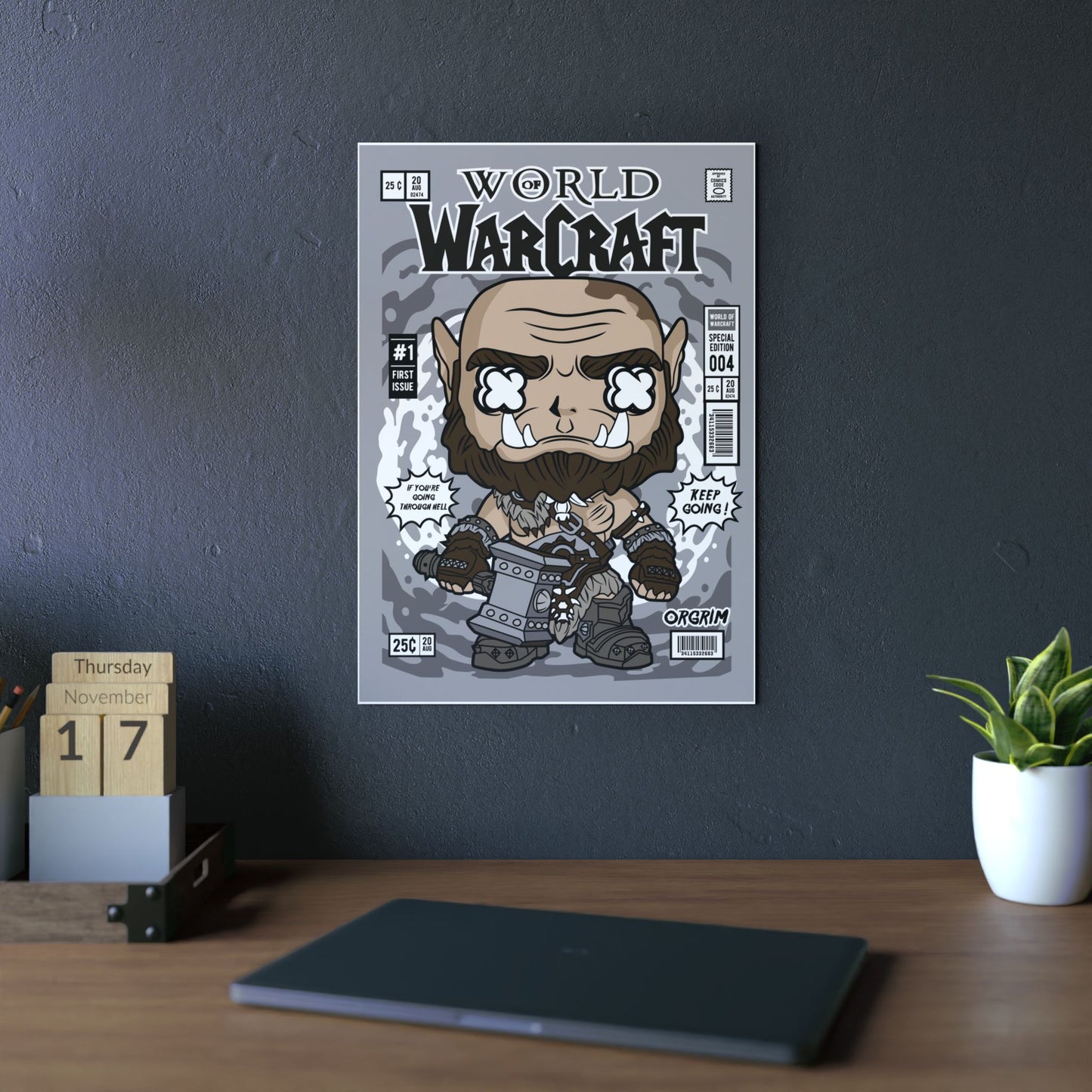 WoW Orc Metal Poster