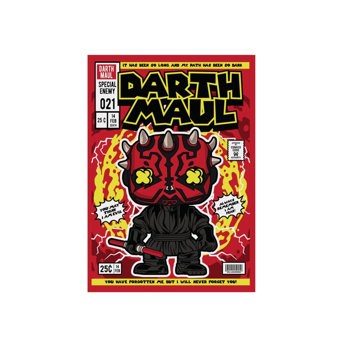 Darth Maul Metal Poster
