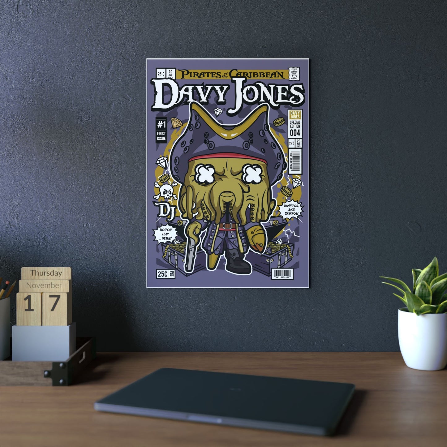 Davy Jones Metal Poster