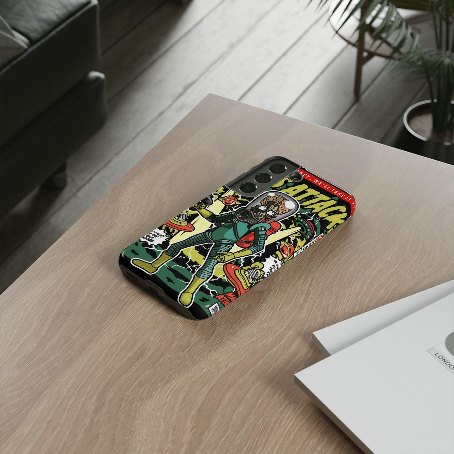 Mars Attack Comic Phone Case