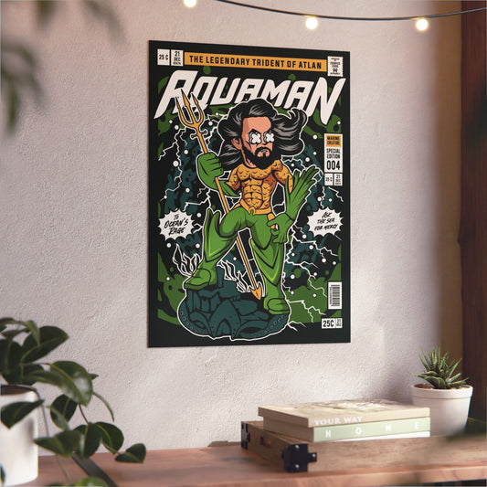 Aqua Man Metal Poster