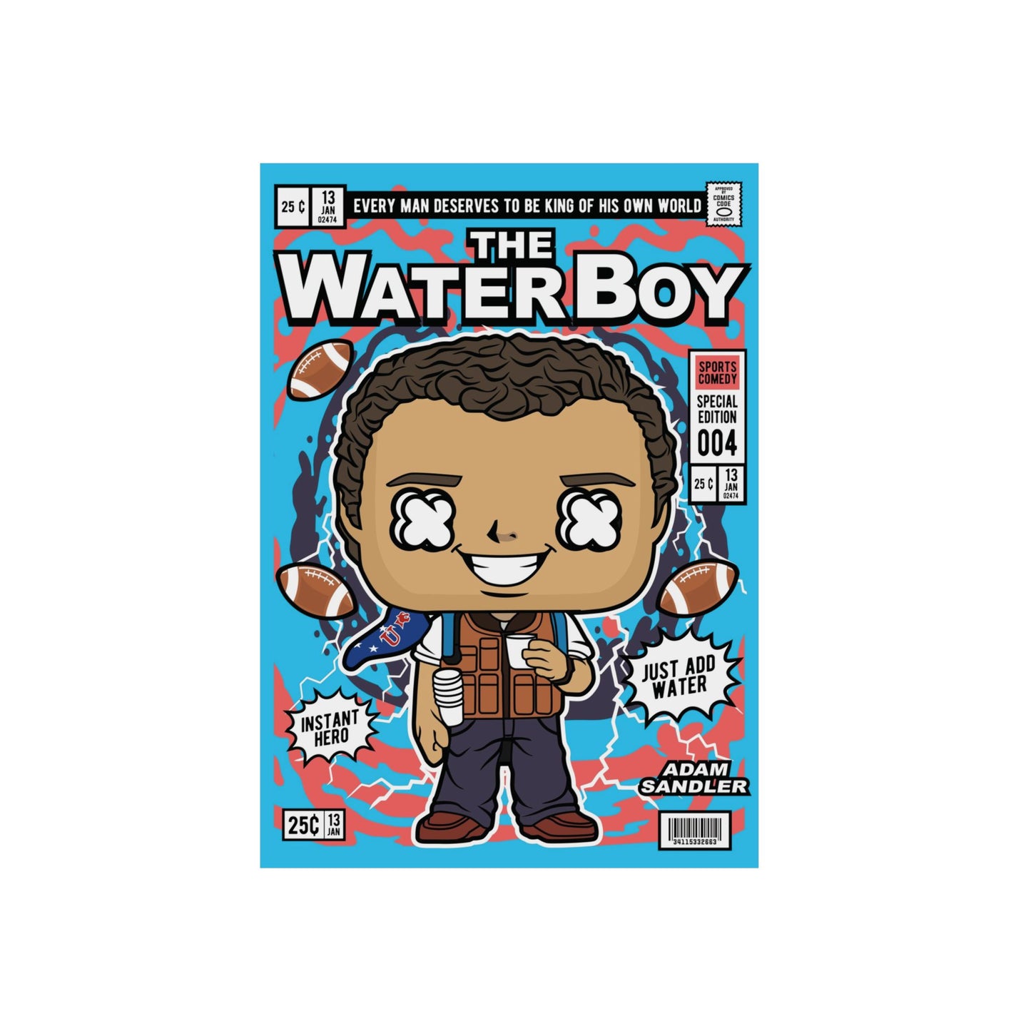 Water Boy Metal Poster