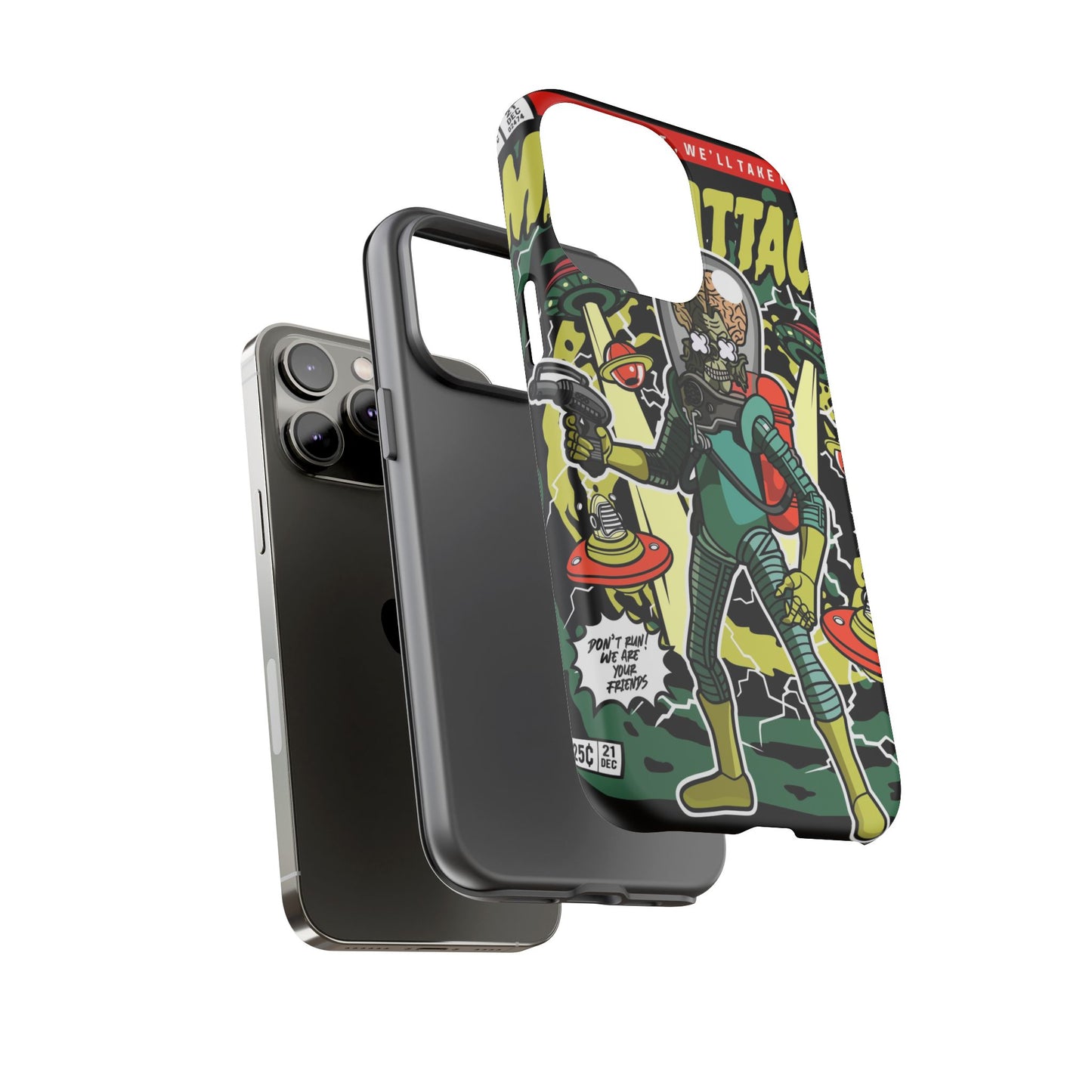 Mars Attack Comic Phone Case