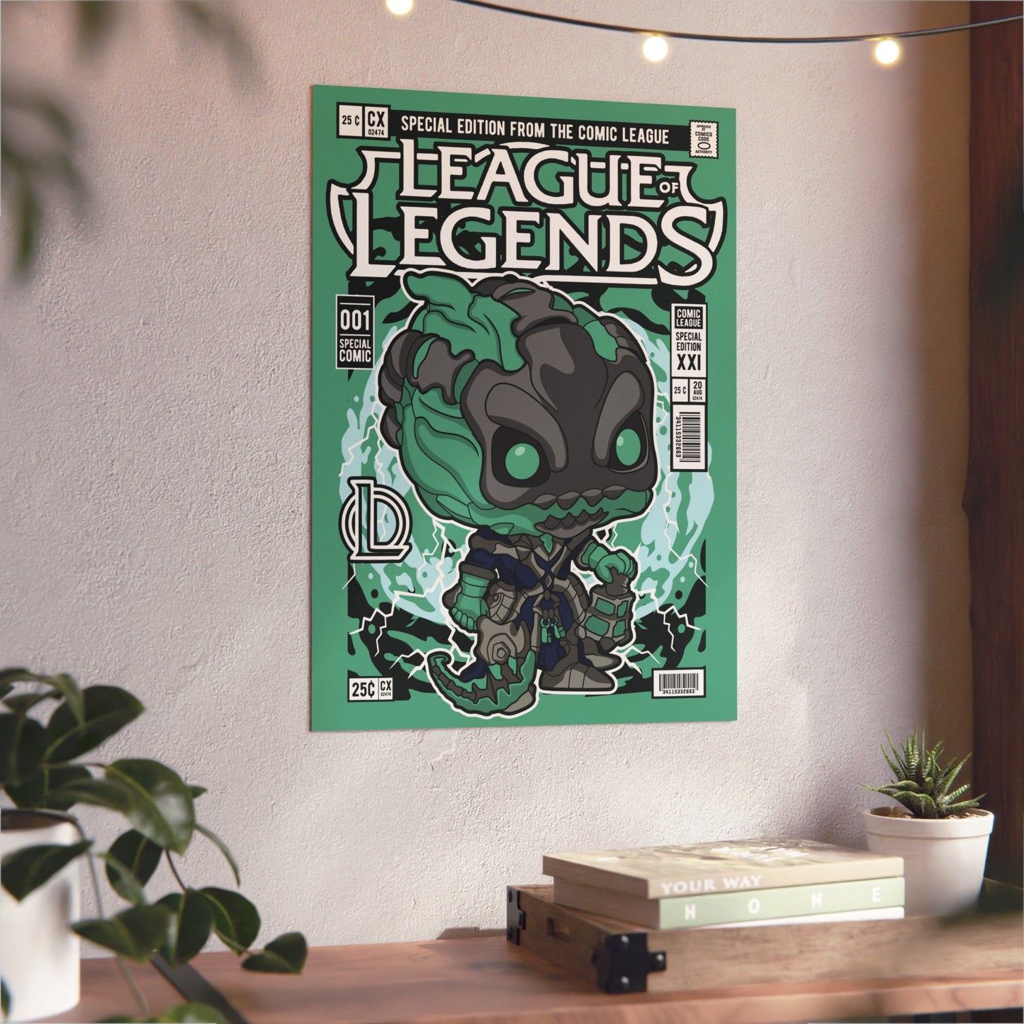 Thresh Metal Poster