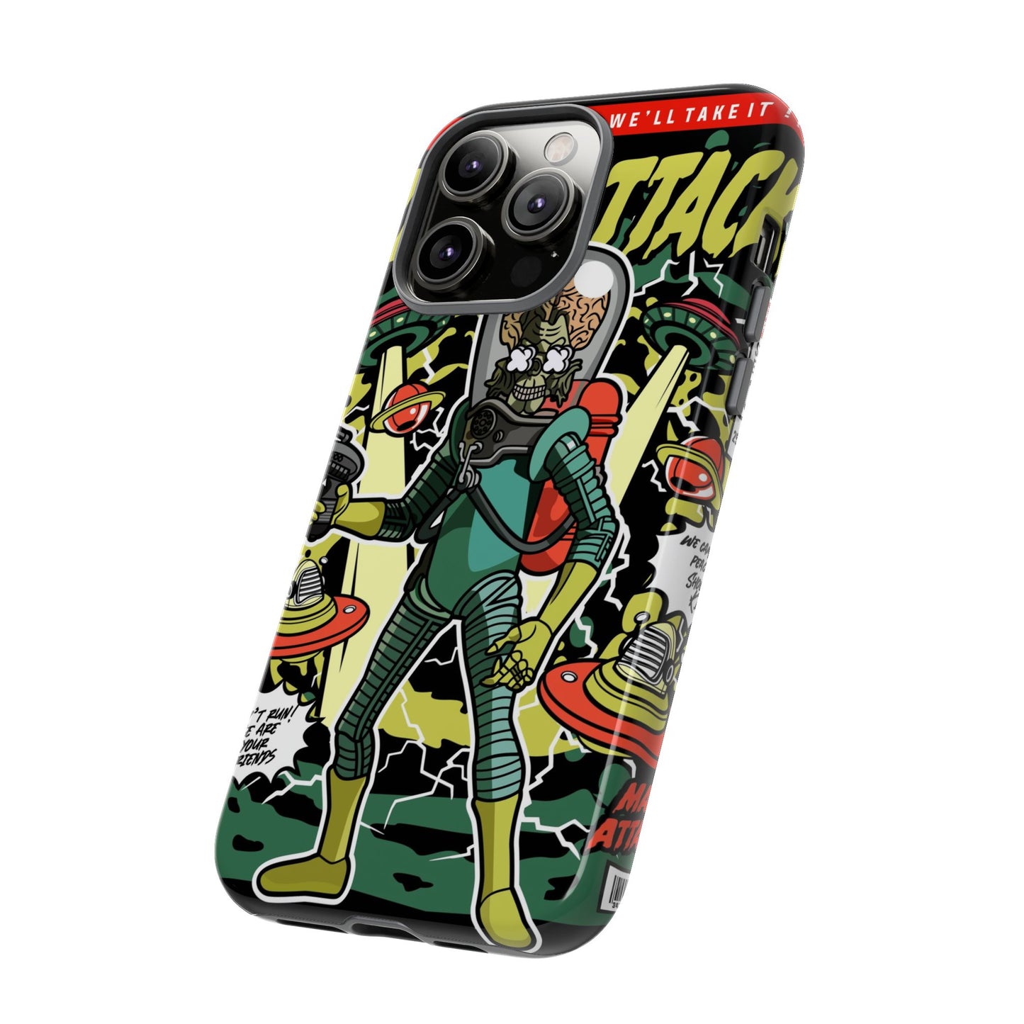 Mars Attack Comic Phone Case