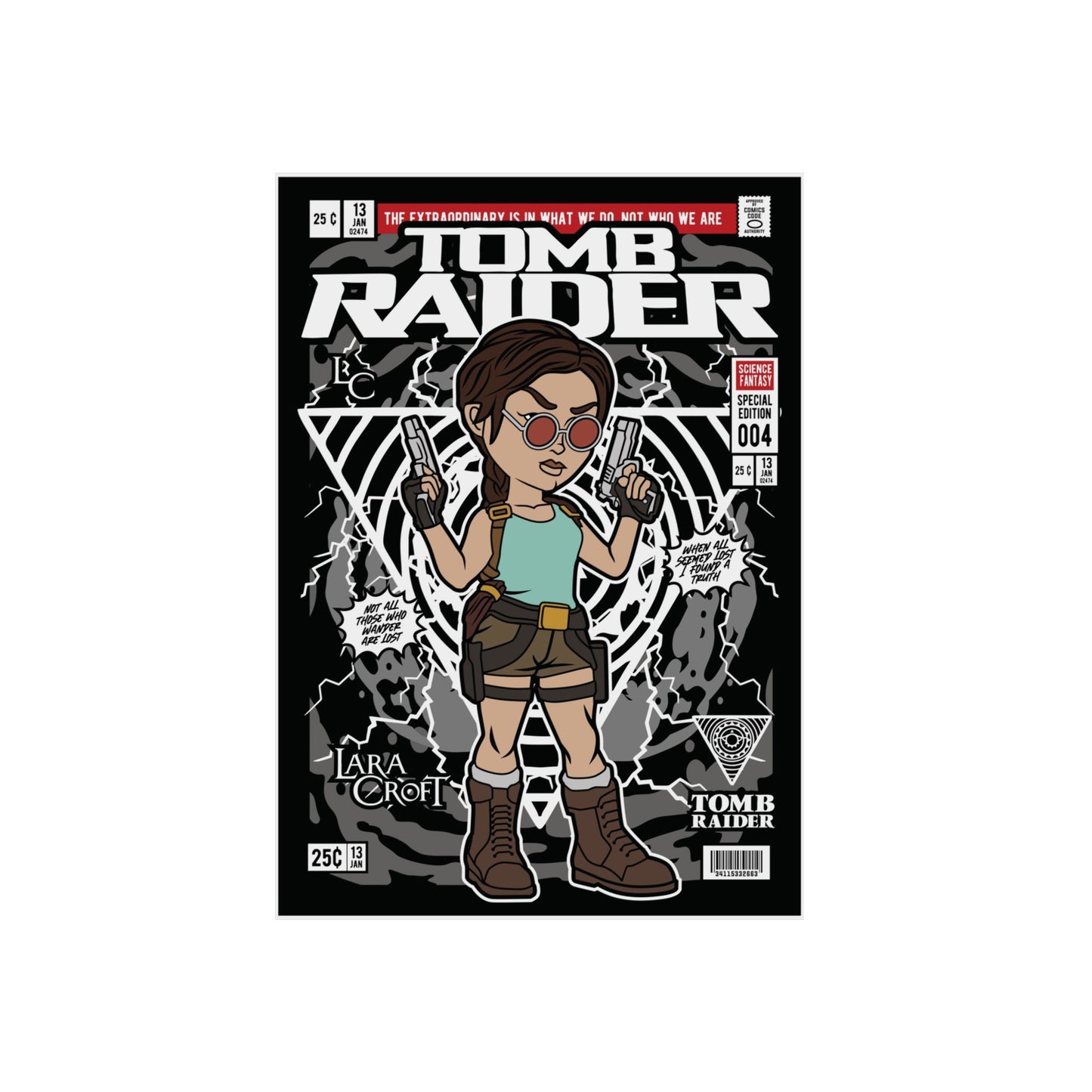 Tomb Raider Metal Poster