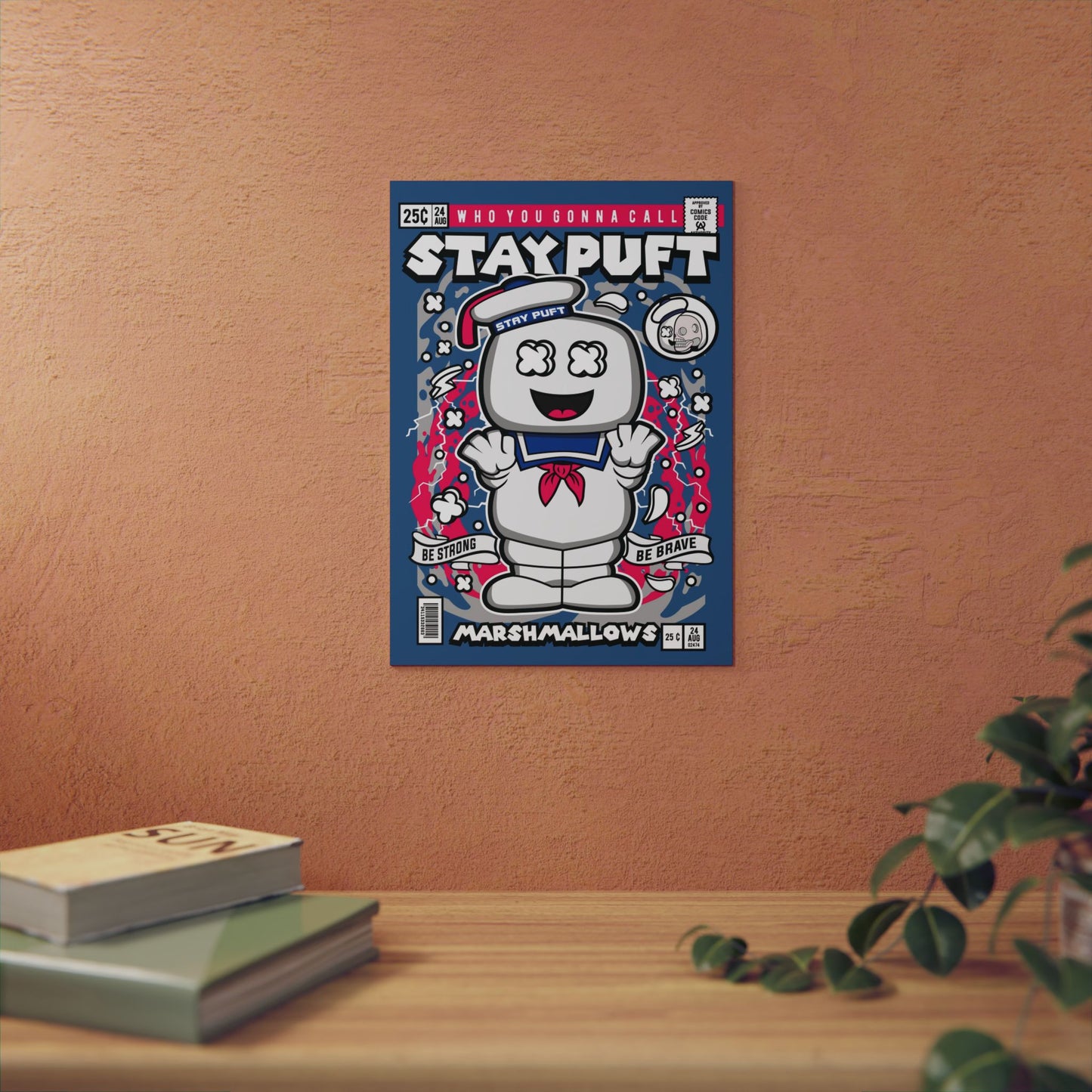 Marshmellow Man Metal Poster