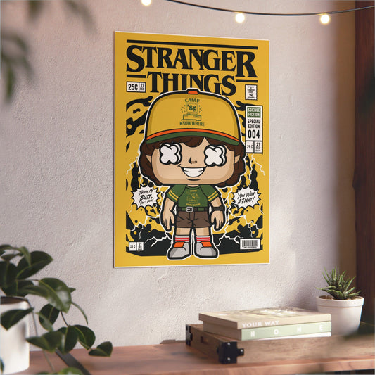 Dustin Stranger Things Metal Poster