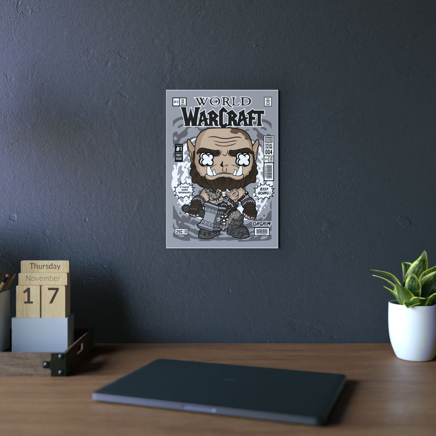 WoW Orc Metal Poster