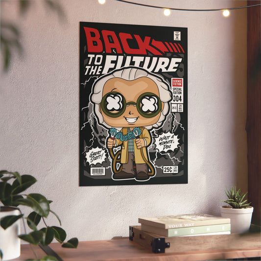 Dr Emmett Brown Metal Poster