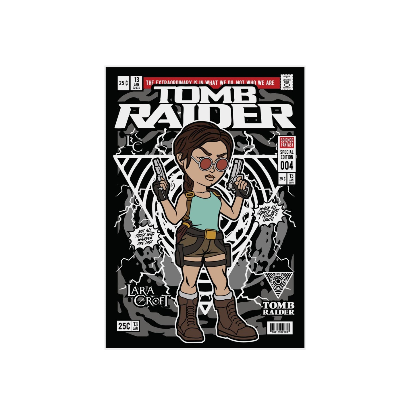 Tomb Raider Metal Poster