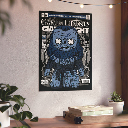 Giant White Metal Poster