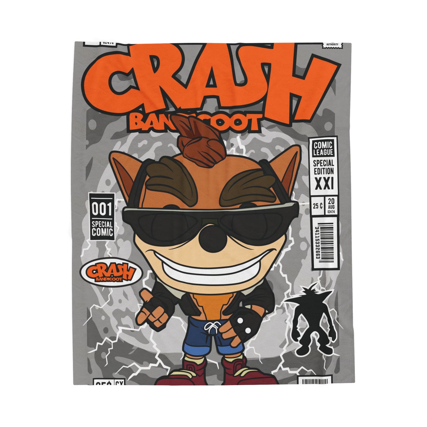 Biker Crash Plush Blanket